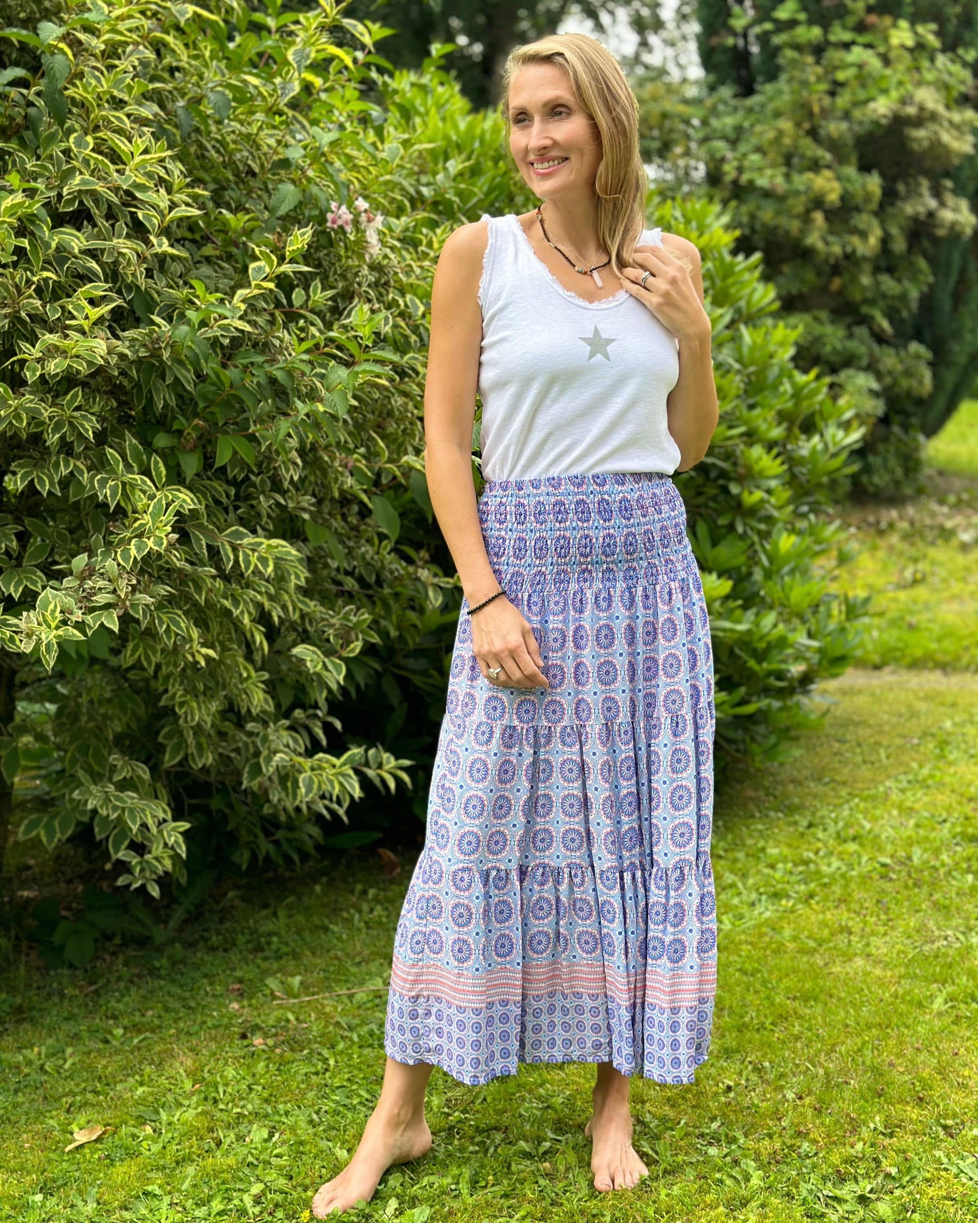 Royal blue top spring dress