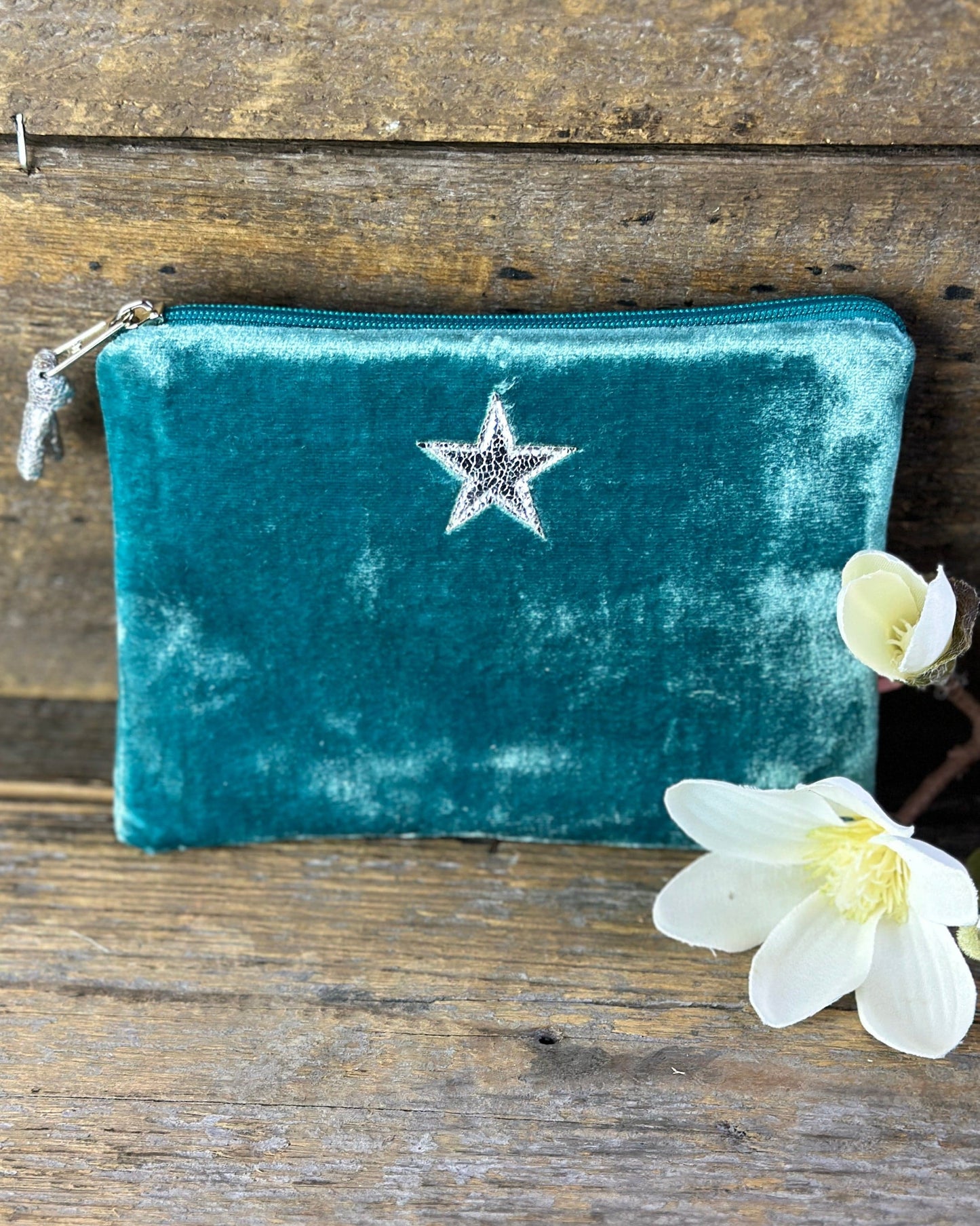 purse Velvet Star Coin Purse - Turquiose