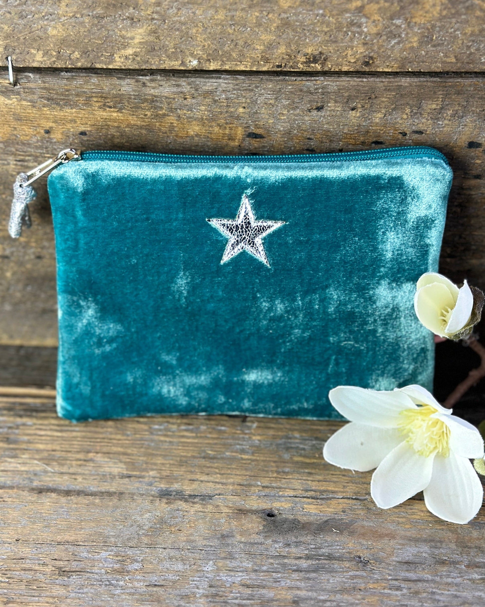 purse Velvet Star Coin Purse - Turquiose