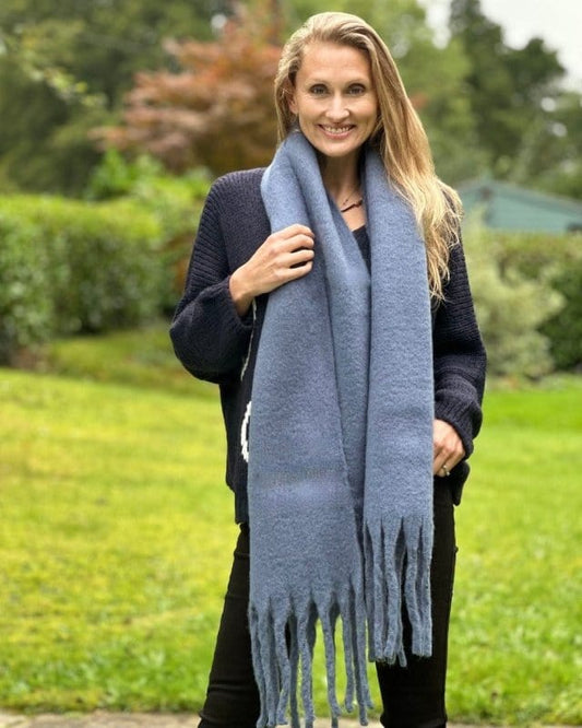 Scarves Winter Cosy Scarf - Denim Blue