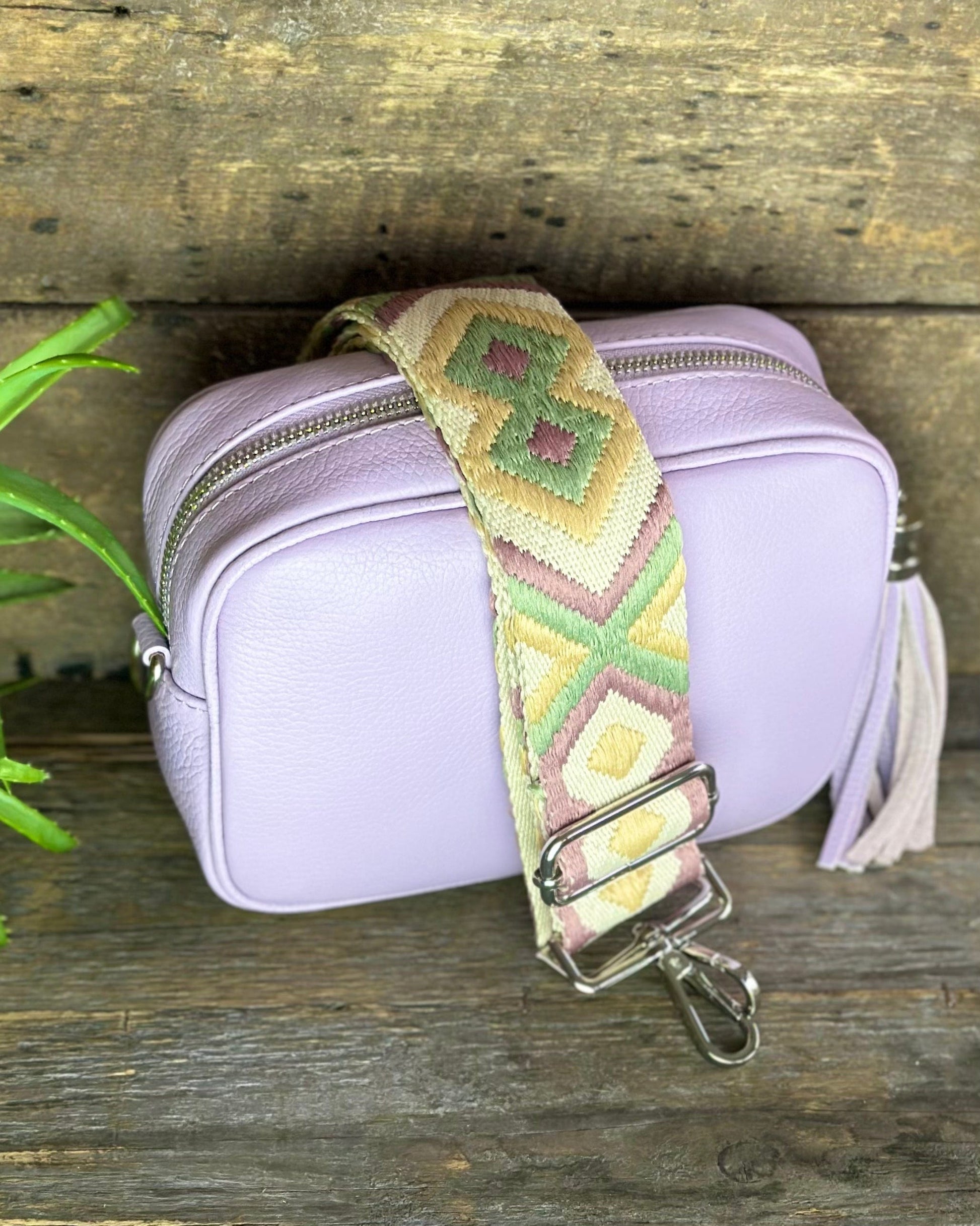 Leather Tassel Bag Leather Tassel Bag - Lilac With Silver Finishings