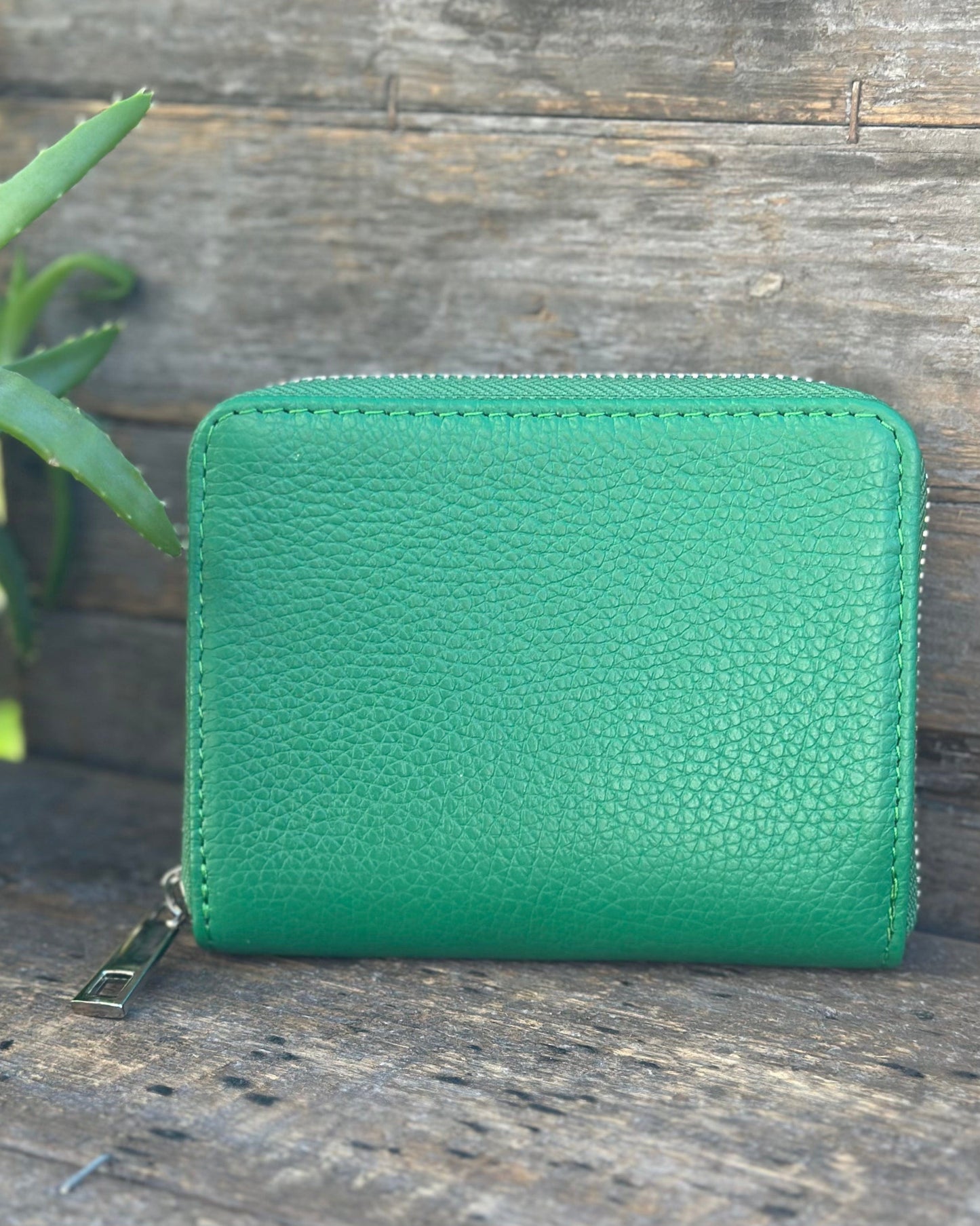 purses Leather Purse/Card Holder - Emerald Green