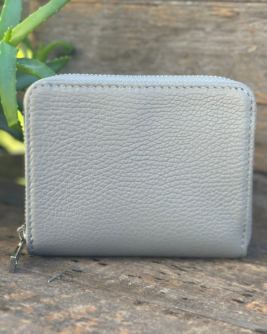 purses Leather Purse/Card Holder - Pale Grey