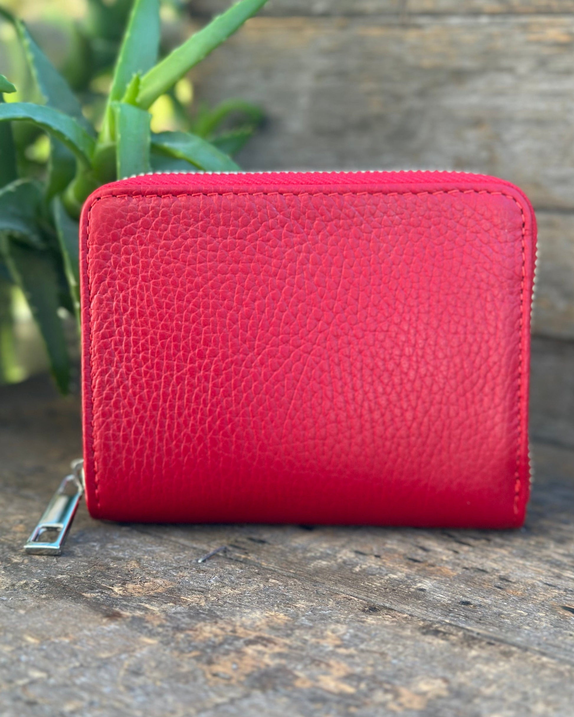 purses Leather Purse/Card Holder - Red